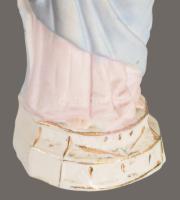 ca 1900 Jézus Krisztus fajansz kegyszobor 20 cm