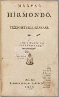 1800 Magyar Hírmondó. Tizenhetedik szakasz. [Nro. 1-38., 43-50.] Bétsben [Bécs], 1800, Schmidt Mátyá...