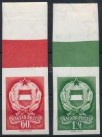 1957 Népköztársasági címer (I.) vágott sor nagy ívszéllel (7.000)