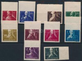 1947 Szabadsághőseink ívszéli vágott sor (80.000) (40f, 2Ft postatiszta / MNH)