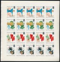 1966 Bélyegnap hajtatlan vágott teljes ív (30.000)