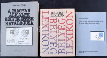 3 db Filatéliai kiadvány: Sipos Józsefné: A Magyar Posta függetlenné válásának története (1982), Mih...