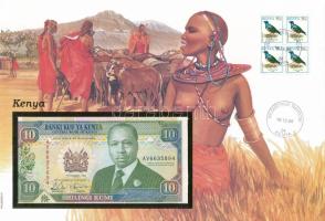 Kenya 1992. 10Sh felbélyegzett borítékban, bélyegzéssel T:UNC
Kenya 1992. 10 Shilingi in envelope w...