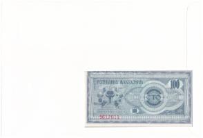 Macedónia 1992. 100D borítékban, alkalmi bélyeggel és bélyegzéssel T:UNC
Macedonia 1992. 100 Dinar ...