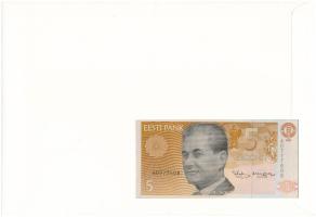 Észtország 1991. 5K felbélyegzett borítékban, bélyegzéssel T:UNC
Estonia 1991. 5 Krooni in envelope...