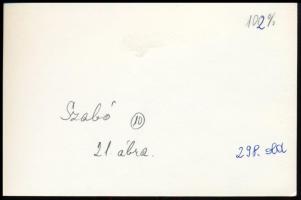 cca 1970 Mozdonyfordító Bzmot szerelvénnyel, sajtófotó, 9×14 cm