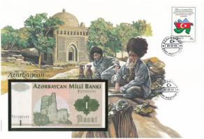 Azerbajdzsán DN(1992) 1M felbélyegzett borítékban, bélyegzéssel T:UNC
Azerbaijan ND(1992) 1 Manat i...