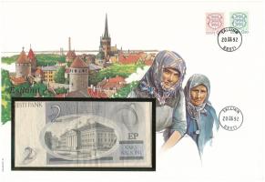 Észtország 1992. 2K felbélyegzett borítékban, bélyegzéssel T:F
Estonia 1992. 2 Krooni in envelope w...