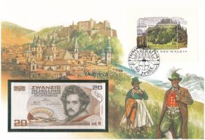 Ausztria 1986. 20Sch felbélyegzett borítékban, bélyegzéssel T:UNC
Ausztria 1986. 20 Schilling in en...