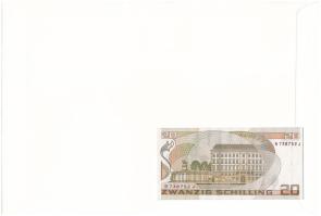 Ausztria 1986. 20Sch felbélyegzett borítékban, bélyegzéssel T:UNC
Ausztria 1986. 20 Schilling in en...