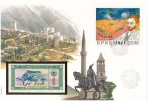Albánia 1976. 1L felbélyegzett borítékban, bélyegzéssel T:UNC
Albania 1976. 1 Lek in envelope with ...
