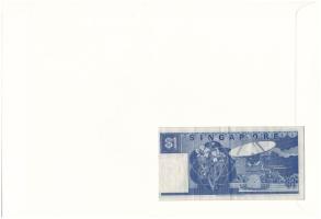 Szingapúr 1987. 1$ felbélyegzett borítékban, bélyegzéssel T:UNC
Singapore 1987. 1 Dollar in envelop...