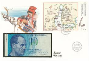 Finnország 1986. 10M felbélyegzett borítékban, bélyegzéssel T:UNC
Finland 1986. 10 Markkaa in envel...
