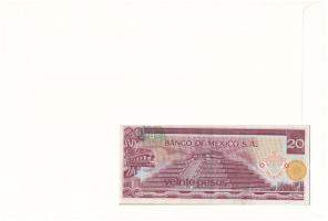 Mexikó 1973. 20P felbélyegzett borítékban, bélyegzéssel T:UNC
Mexico 1973. 20 Pesos in envelope wit...
