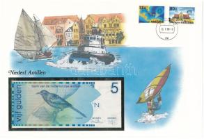 Holland-Antillák 1986. 5G felbélyegzett borítékban, bélyegzéssel T:UNC
Netherlands Antilles 1986. 5...