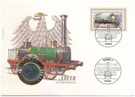 Német Szövetségi Köztársaság 1985D 1M "Adler" bélyeges borítékban első napi bélyegzős bély...