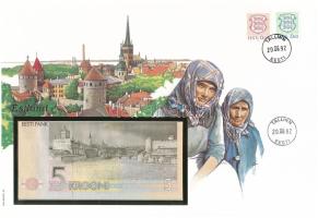 Észtország 1991. 5K felbélyegzett borítékban, bélyegzéssel T:UNC
Estonia 1991. 5 Krooni in envelope...