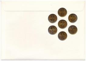 Svájc 1975. 1r bronz (7x) "Sieben Glücks-Rappen vom 7.7.77" felbélyegzett borítékon, alkal...