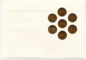Svájc 1975. 1r bronz (7x) "Sieben Glücks-Rappen vom 7.7.77" felbélyegzett borítékon, alkal...
