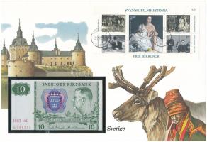Svédország 1987. 10K borítékban, alkalmi bélyeggel és bélyegzéssel T:UNC
Sweden 1987. 10 Kronor in ...