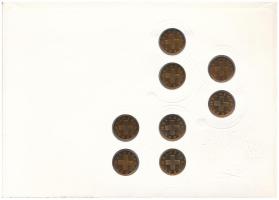 Svájc 1984. 1r bronz (8x) "Szerencselevél- 88.8.8. Heiligkreuz" felbélyegzett borítékon, a...