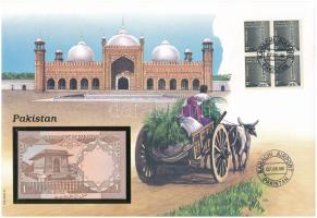 Pakisztán DN(1982-1984) 1R felbélyegzett borítékban, bélyegzéssel T:UNC
Pakistan ND(1982-1984) 1 Ru...