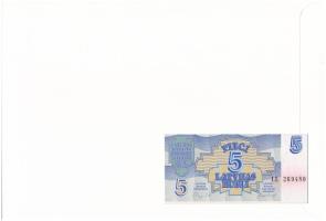 Lettország 1992. 5R felbélyegzett borítékban, bélyegzéssel T:UNC
Latvia 1992. 5 Rublis in envelope ...