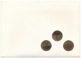 Svájc 1974. 2r bronz (3x) felbélyegzett borítékon, bélyegzéssel T:UNC patina
Switzerland 1974. 2 Ra...