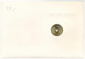 Japán 1977. 5Y érmés borítékban, bélyegekkel és alkalmi bélyegzéssel T:UNC
Japan 1977. 5 Yen in coi...