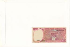 Indonézia 1984. 100R felbélyegzett borítékban, bélyegzéssel T:UNC
Indonesia 1984. 100 Rupiah in env...
