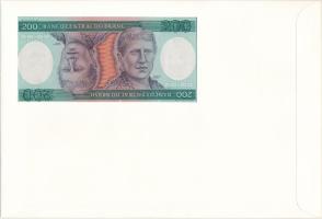 Brazília 1984(DN) 200C felbélyegzett borítékban, bélyegzéssel T:UNC
Brasil 1984(ND) 200 Cruzeiros i...