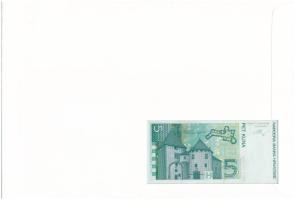 Horvátország 1993. 5K felbélyegzett borítékban, bélyegzéssel T:UNC
Croatia 1993. 5 Kuna in envelope...
