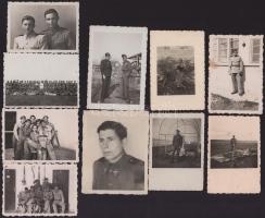 cca 1939-1944 M. Kir. Honvédség, repülősöket, katonákat ábrázoló fotók, 10 db, változó állapotban, 6...