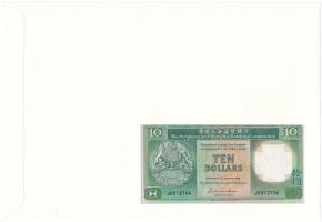 Hongkong 1986. 10D borítékban, alkalmi bélyeggel és bélyegzésekkel T:UNC
Hong Kong 1986. 10 Dollars...