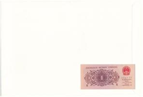 Kína 1962. 1j felbélyegzett borítékban, bélyegzéssel T:UNC
China 1962. 1 Jiao in envelope with stam...