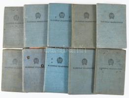 1950-1955 Rákosi-korszak, 10 db katonai igazolvány