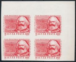 1964 Évfordulók - Események (II.) Marx ívsarki vágott 4-es tömb