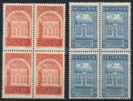 1924 50 éves az UPU Mi 192 Ay - 193Ay négyestömb