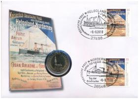 Németország 2008F 2E "Hamburg" felbélyegzett borítékban, bélyegzéssel T:UNC,AU patina
Ger...