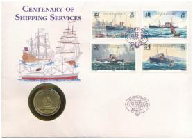 Guernsey 1983. 1P felbélyegzett borítékban, bélyegzéssel T:UNC
Guernsey 1983. 1 Pound in envelope w...