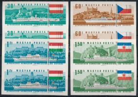 1967 Duna-Bizottság 4 klf vágott érték párokban