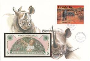 Uganda 1982. 5Sh felbélyegzett borítékban, első napi bélyegzéssel, német nyelvű leírással T:UNC
Uga...