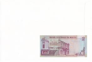 Málta 1994. 2L felbélyegzett borítékban, bélyegzéssel T:UNC
Malta 1994. 2 Liri in envelope with sta...