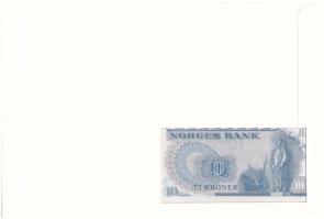 Norvégia 1977. 10K felbélyegzett borítékban, bélyegzéssel T:UNC
Norway 1977. 10 Kroner in envelope ...