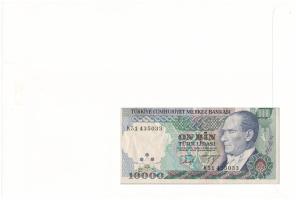 Törökország 1970. 10.000L felbélyegzett borítékban, bélyegzéssel T:UNC
Turkey 1970. 10.000 Lira in ...