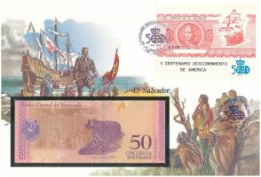 Venezuela 2018. 50B felbélyegzett borítékban, bélyegzéssel T:UNC
Venezuela 2018. 50 Bolívares in en...