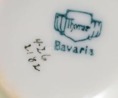 Bavaria antik 5 részes kávés szett, desszertes tényér, 2 alátét, 2 csésze, jelzett, d: 19,5 cm
