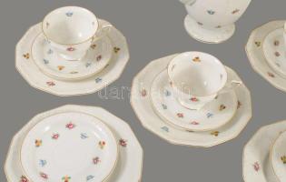 Rosenthal 15 részes kávészervírozó összeállítás, jelzett, m: 24 cm alatt