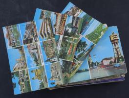 Kb. 100 db MODERN magyar nagyalakú város képeslap / Cca. 100 modern Hungarian town postcards