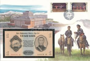 Mongólia 1955. 1T felbélyegzett borítékban, bélyegzéssel T:UNC
Mongolia 1955. 1 Tugrik in envelope ...